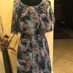 ModCloth Floral midi dress